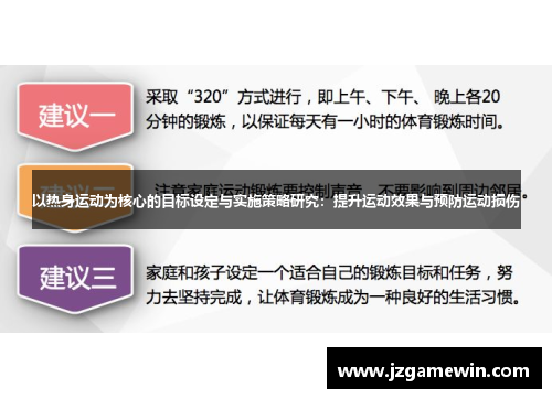 以热身运动为核心的目标设定与实施策略研究：提升运动效果与预防运动损伤